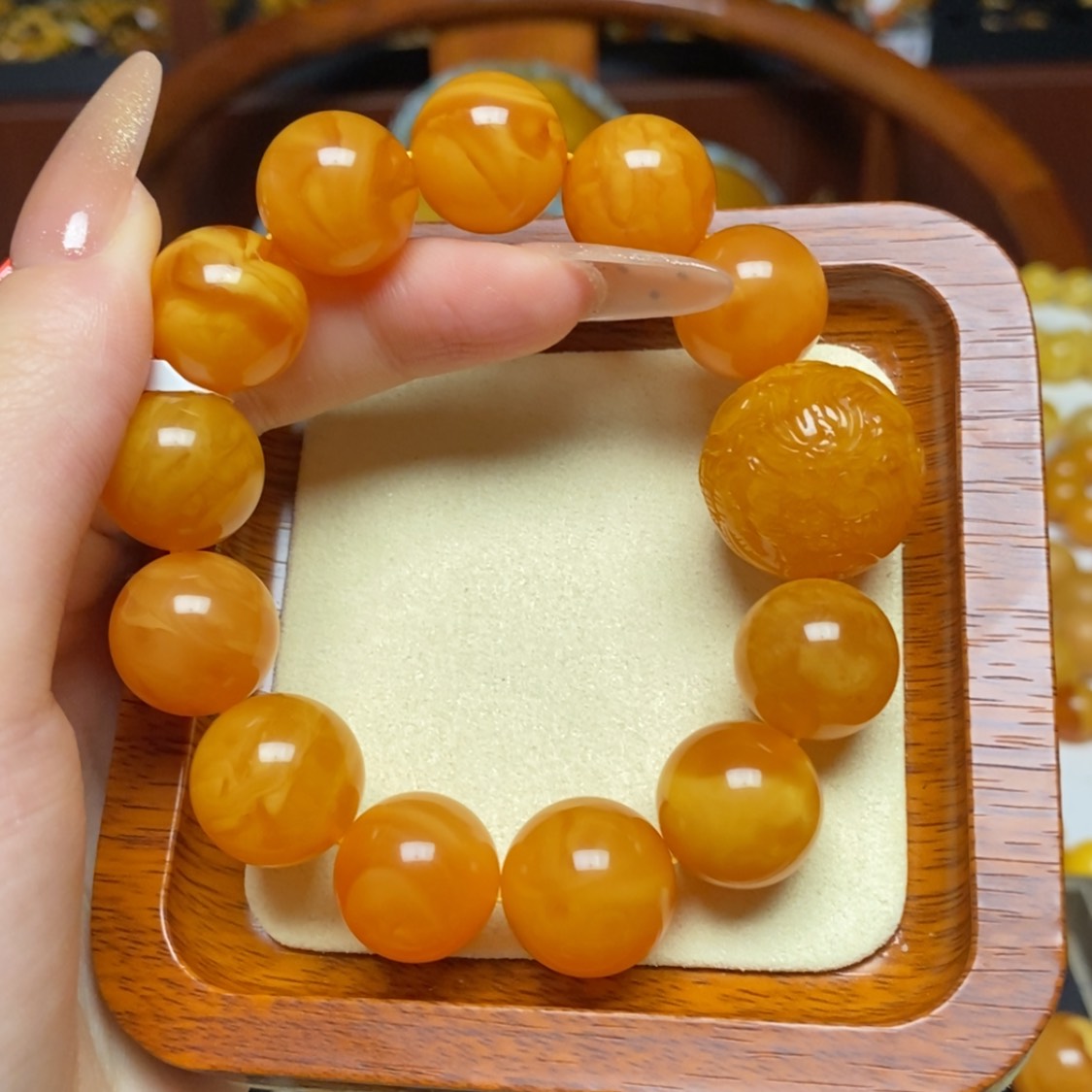 【闪购商品】蜜蜡手链未镶嵌手串