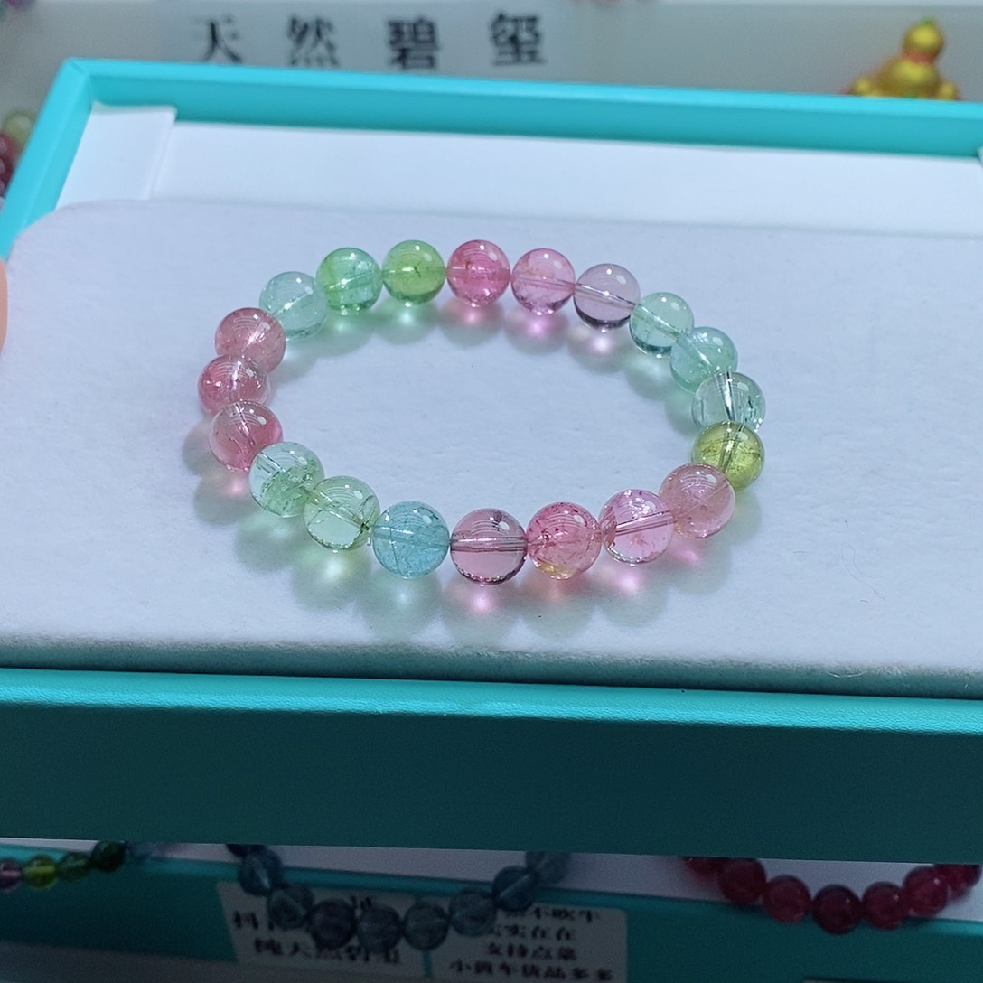 碧玺手链未镶嵌10mm左右