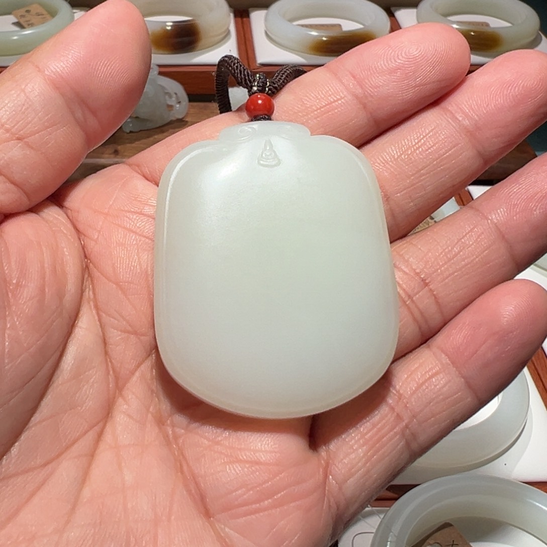 和田玉（白玉）颈饰未镶嵌