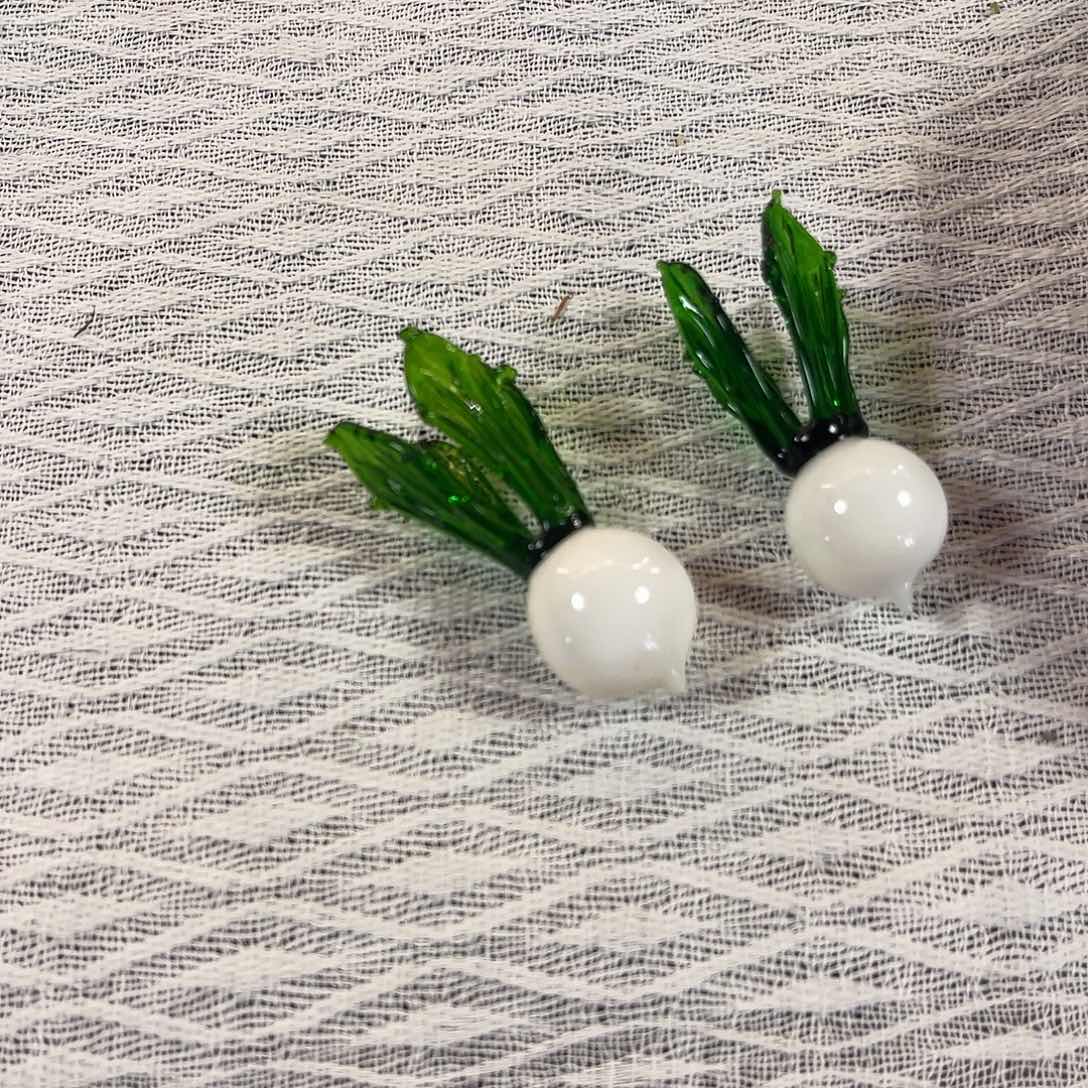 瓷片琉璃萝卜筷置摆件39