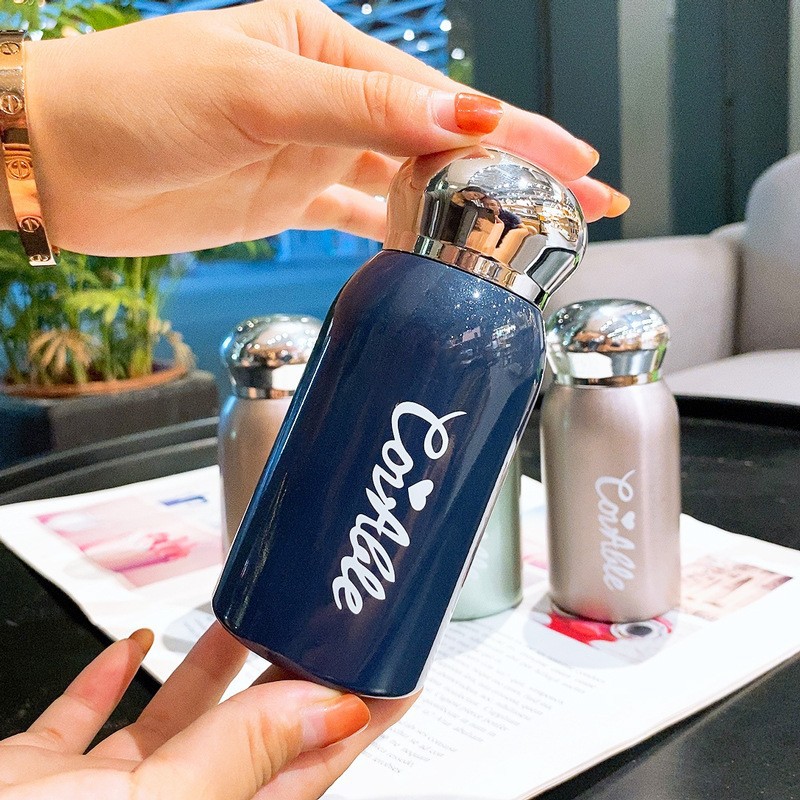 【好菇凉】网红车载迷你可爱304不锈钢保温杯女生创意便携式口袋杯