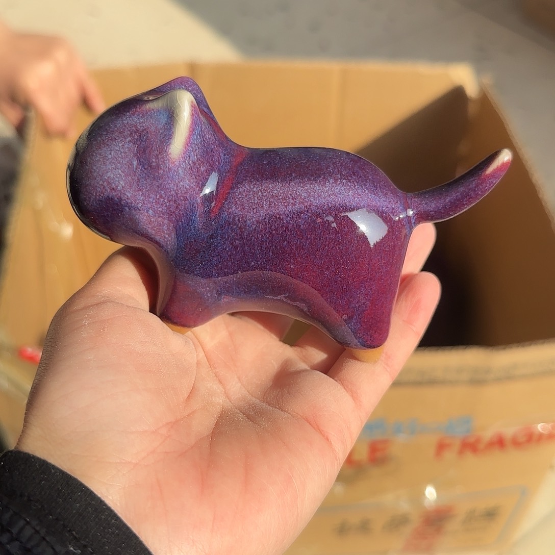 摆件陶郑家钧窑摆件