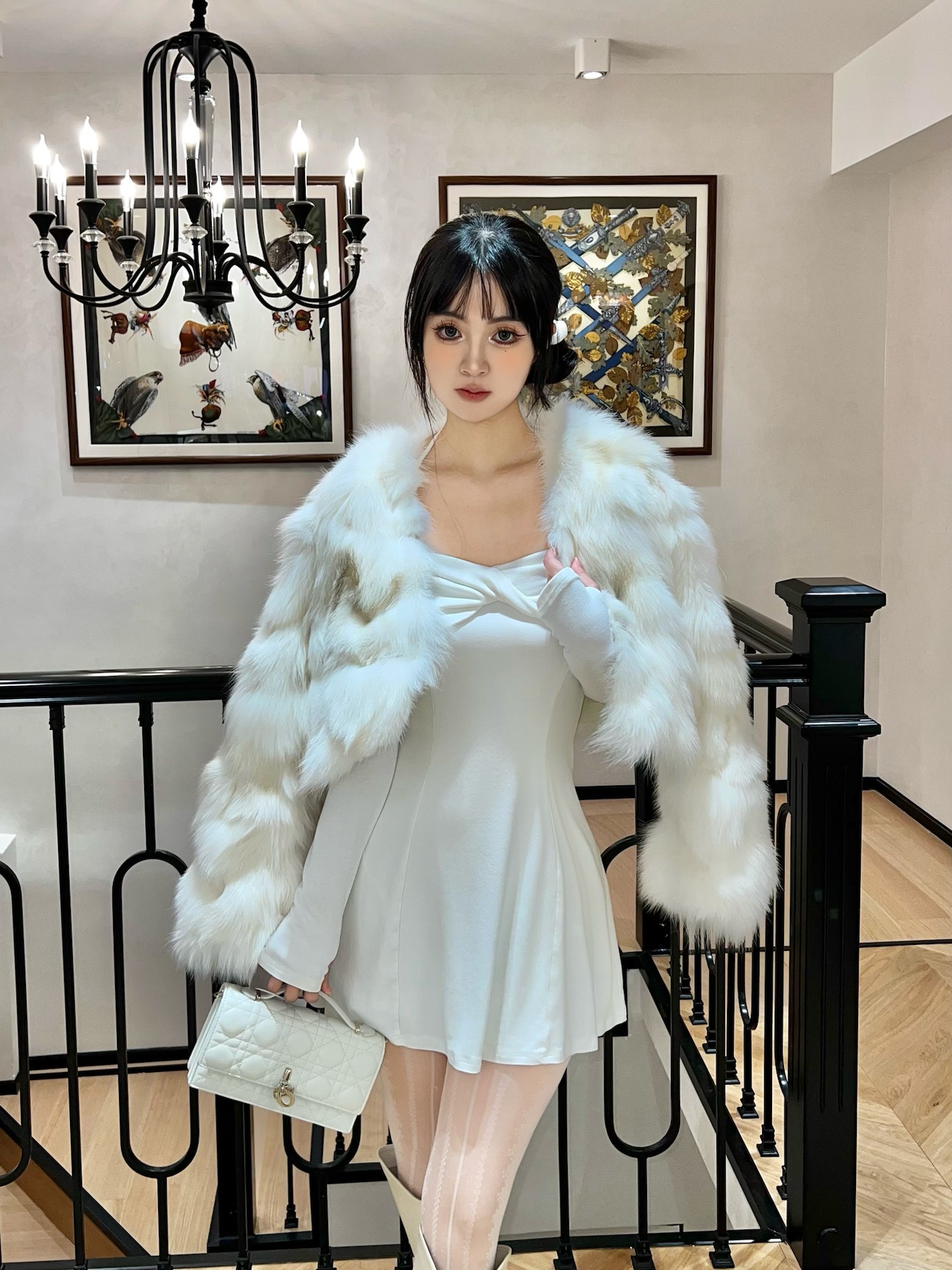 【保税仓直发】通勤 气质女包 miss手提包 单肩包 百搭金属链条配件