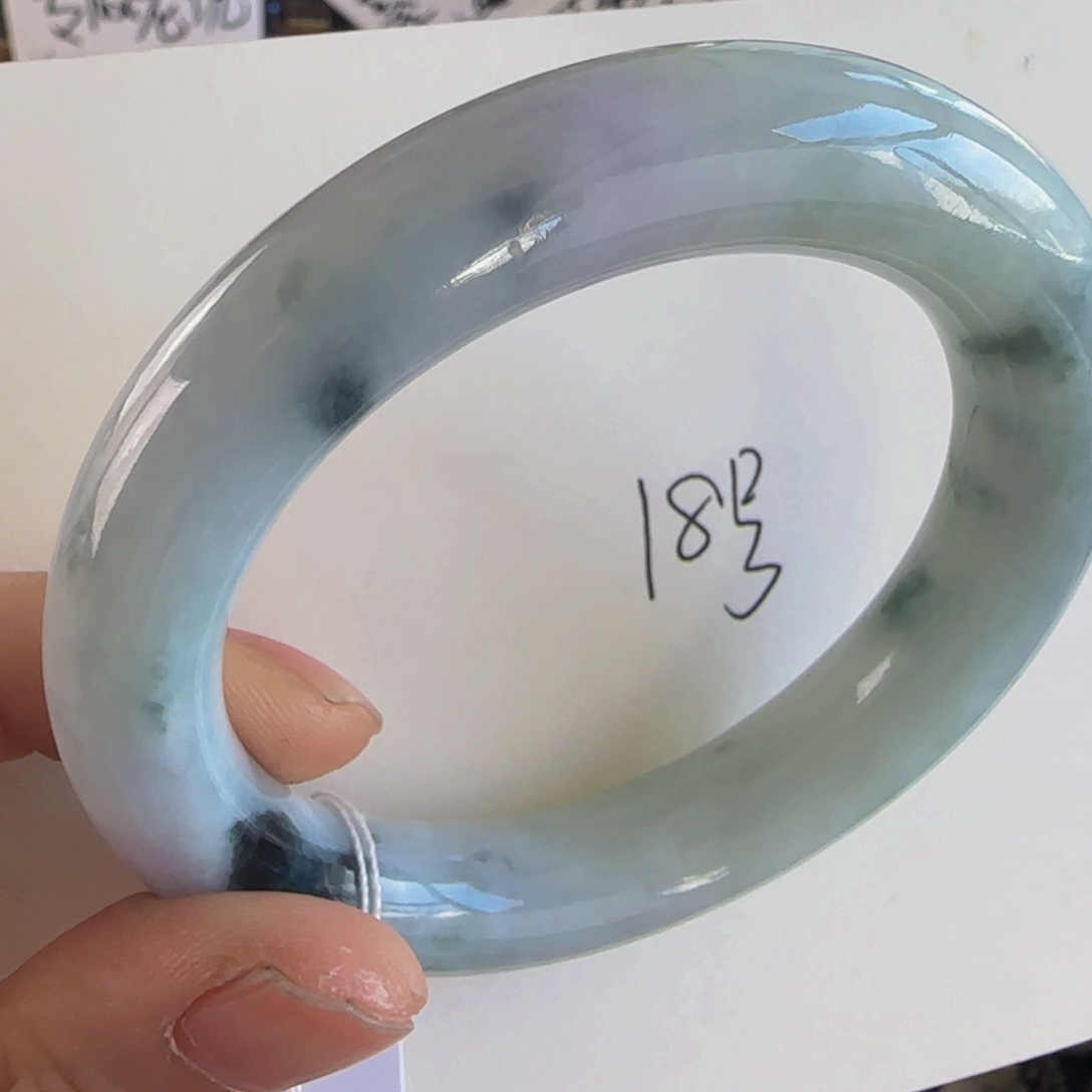 翡翠未镶嵌手镯老坑52.5