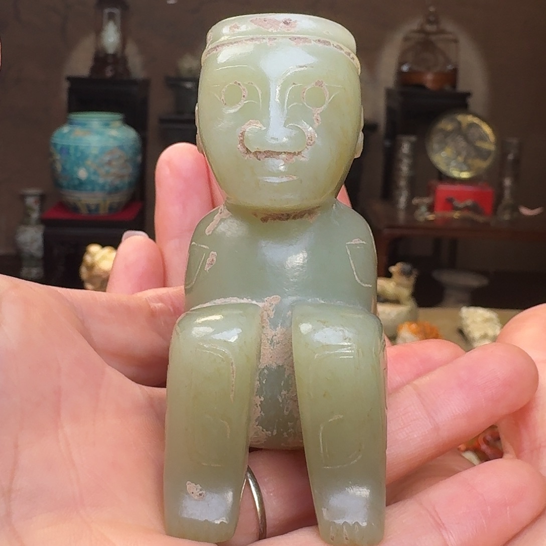 和田玉颈饰未镶嵌天**美