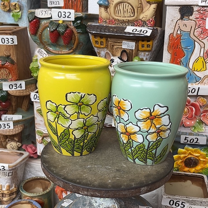 粗陶材质多肉花盆