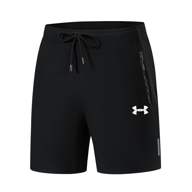 UA安德瑪夏季男冰丝速干短裤高品质直筒裤宽加大码弹力透气五分裤