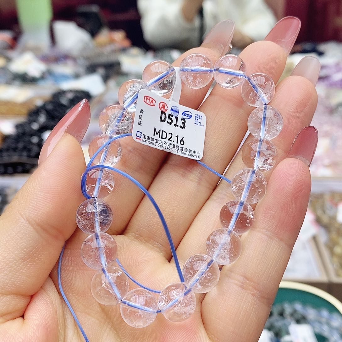 水晶手链未镶嵌喜玛拉雅白水晶9m