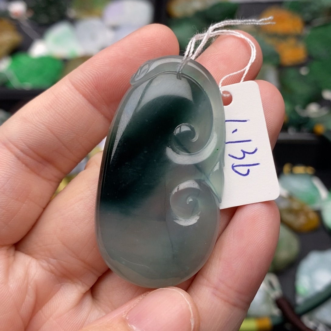 翡翠项链未镶嵌如意29号