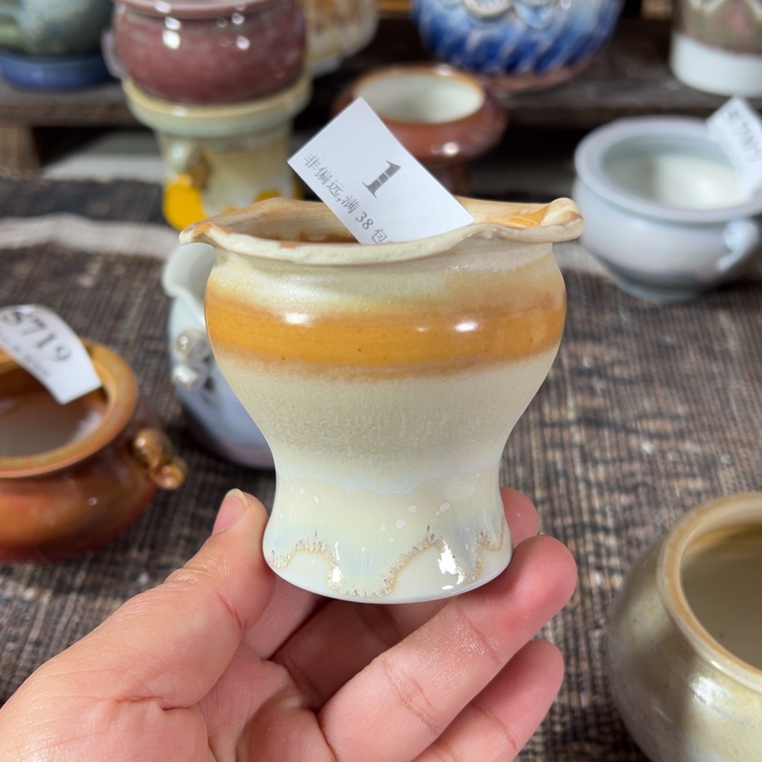 红陶景德镇手工花盆