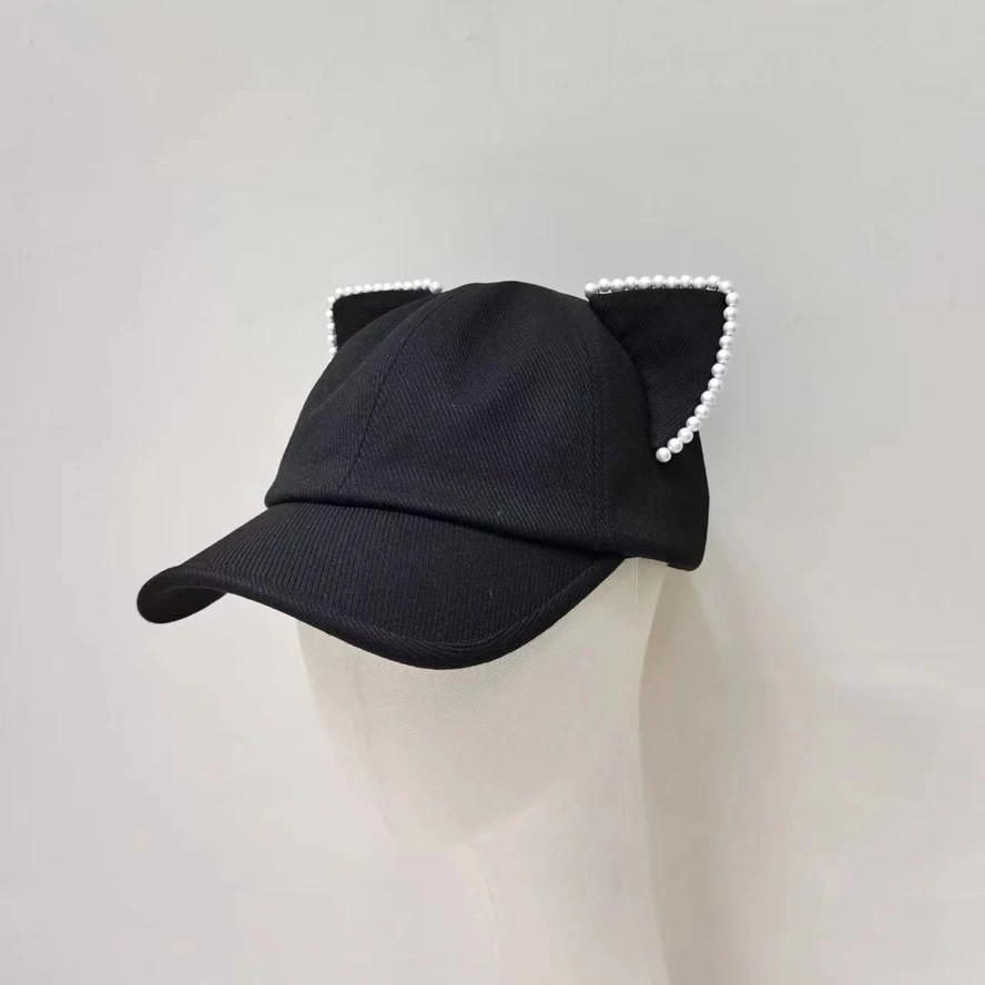 珍首百货新款可爱减龄耳朵棒球帽