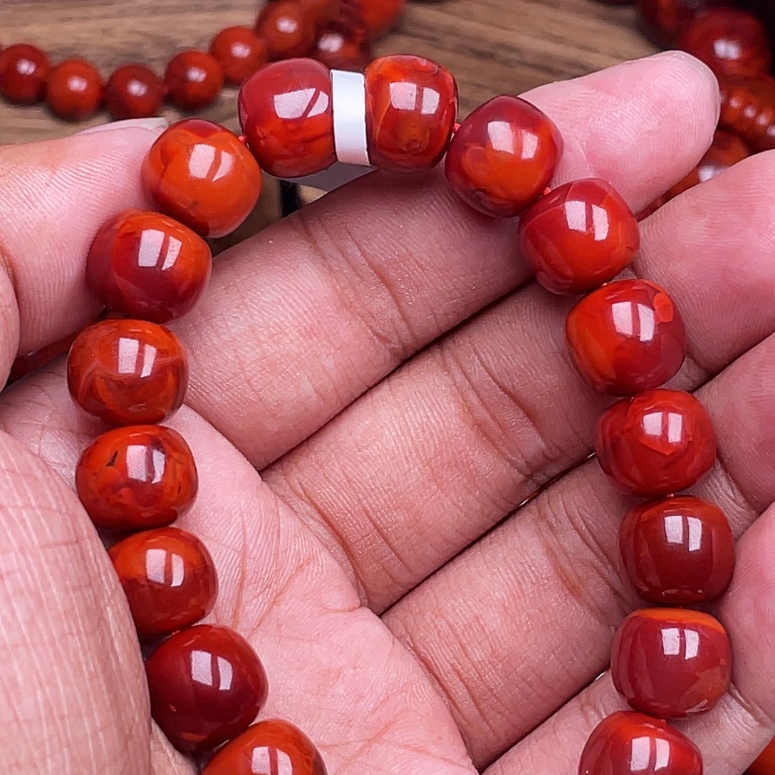 今***️南红玛瑙未镶嵌手链南红瓦西卡12老型