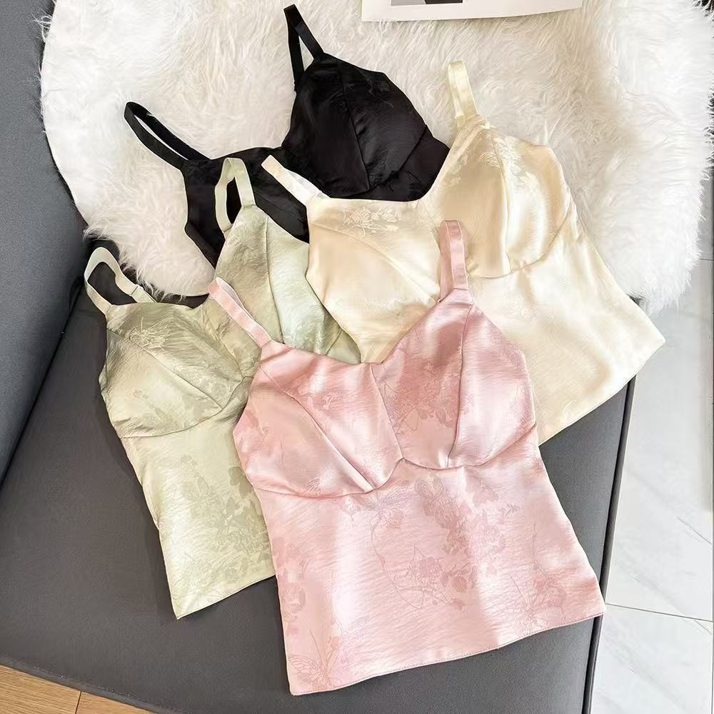 【美背】云锦提花国风中式美背吊带Y