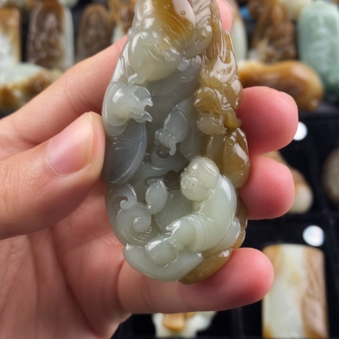 和田玉挂件未镶嵌