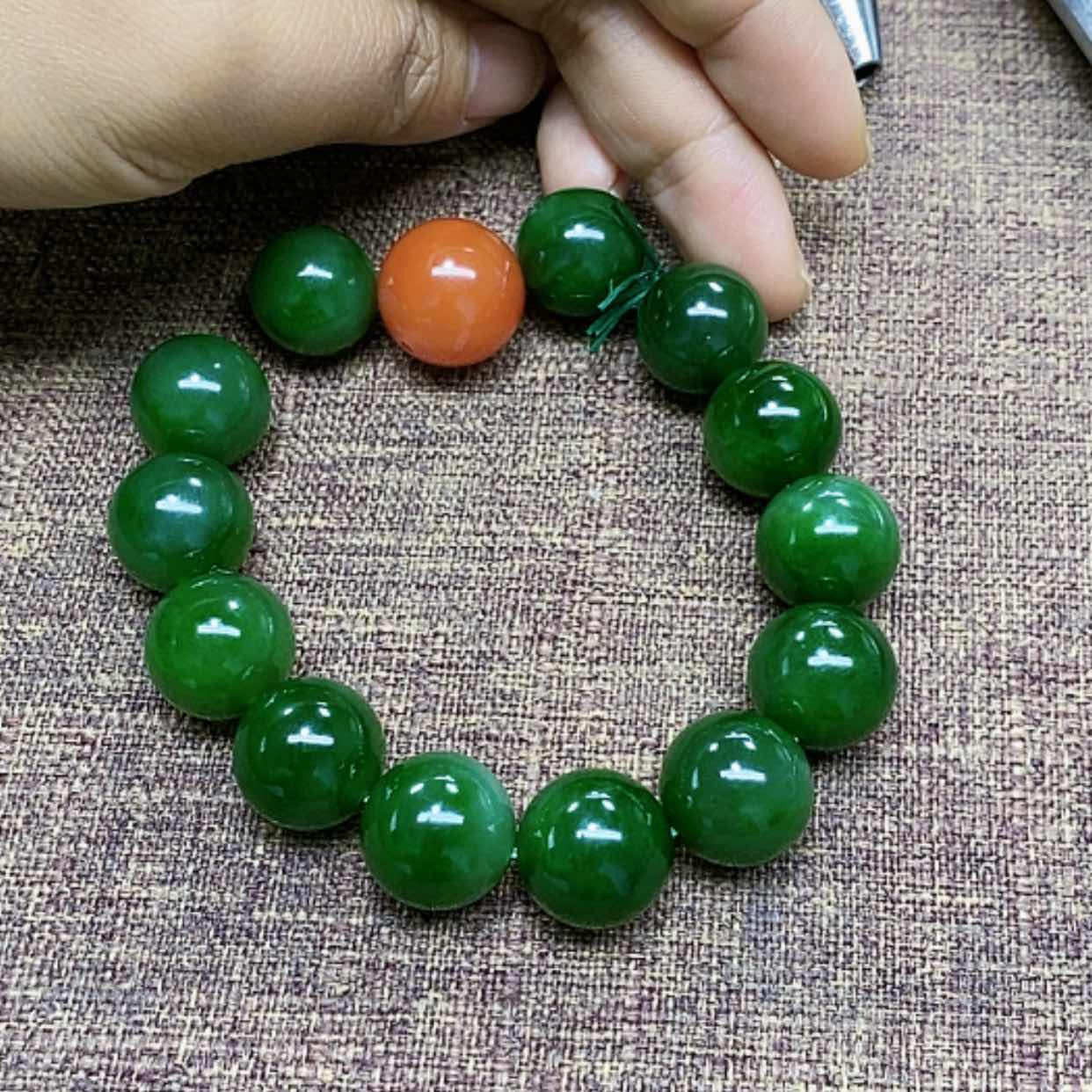 【闪购商品】和田玉（碧玉）挂件未镶嵌微*