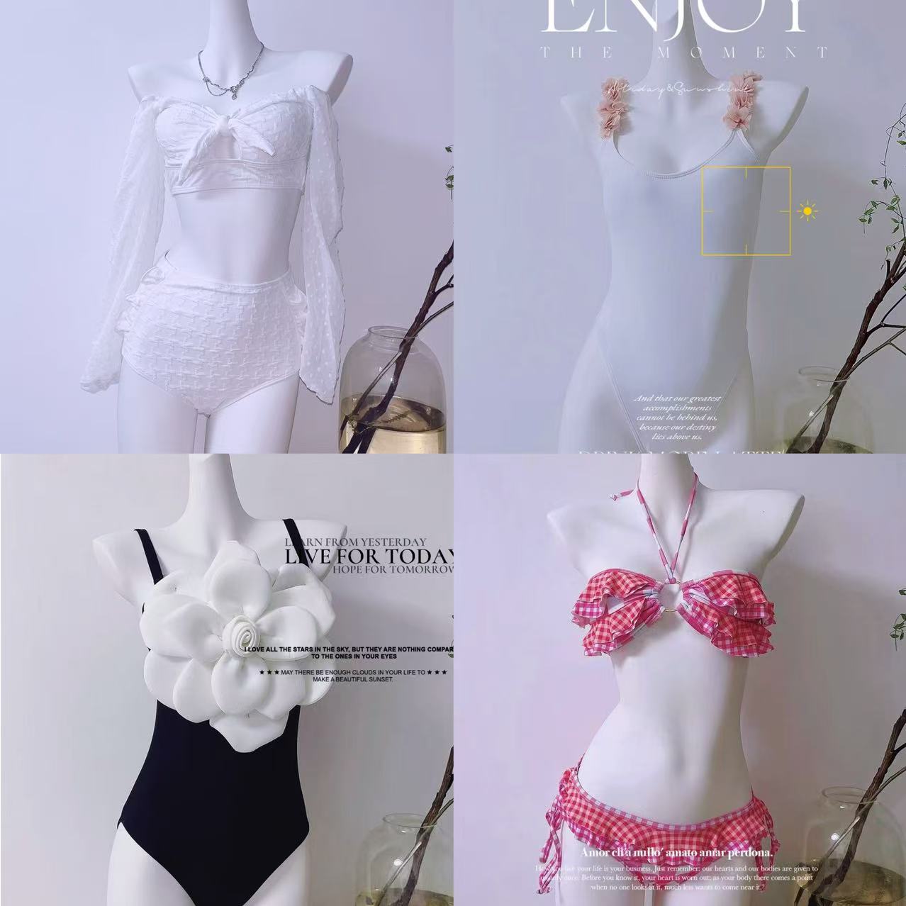 【直播专用2】分体泳衣女泡温泉显瘦遮肚裙式性感聚拢时尚海边度假