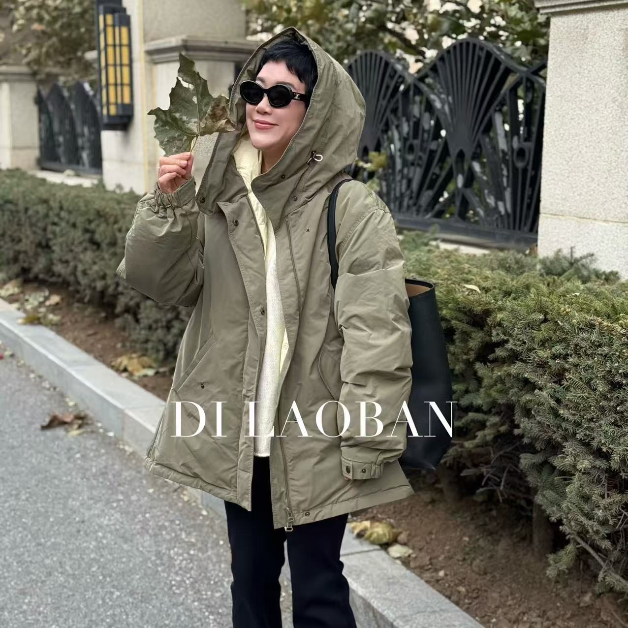 H·G【温暖入冬】1149   新款百搭冬季舒适保暖连帽鹅绒羽绒服