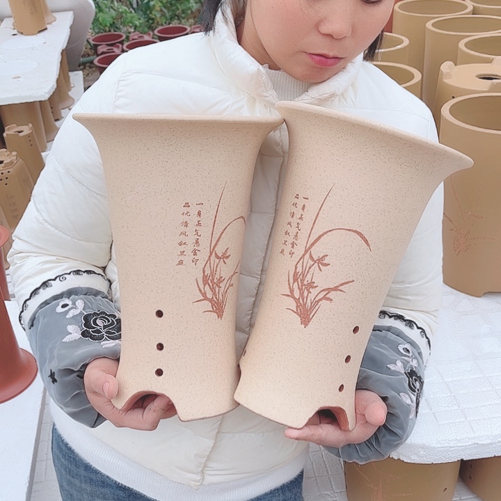 紫砂花盆宜兴紫砂精品花盆 