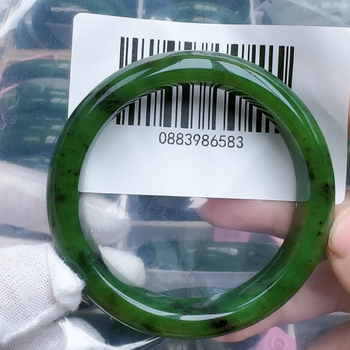 和田玉（碧玉）手镯未镶嵌包容59