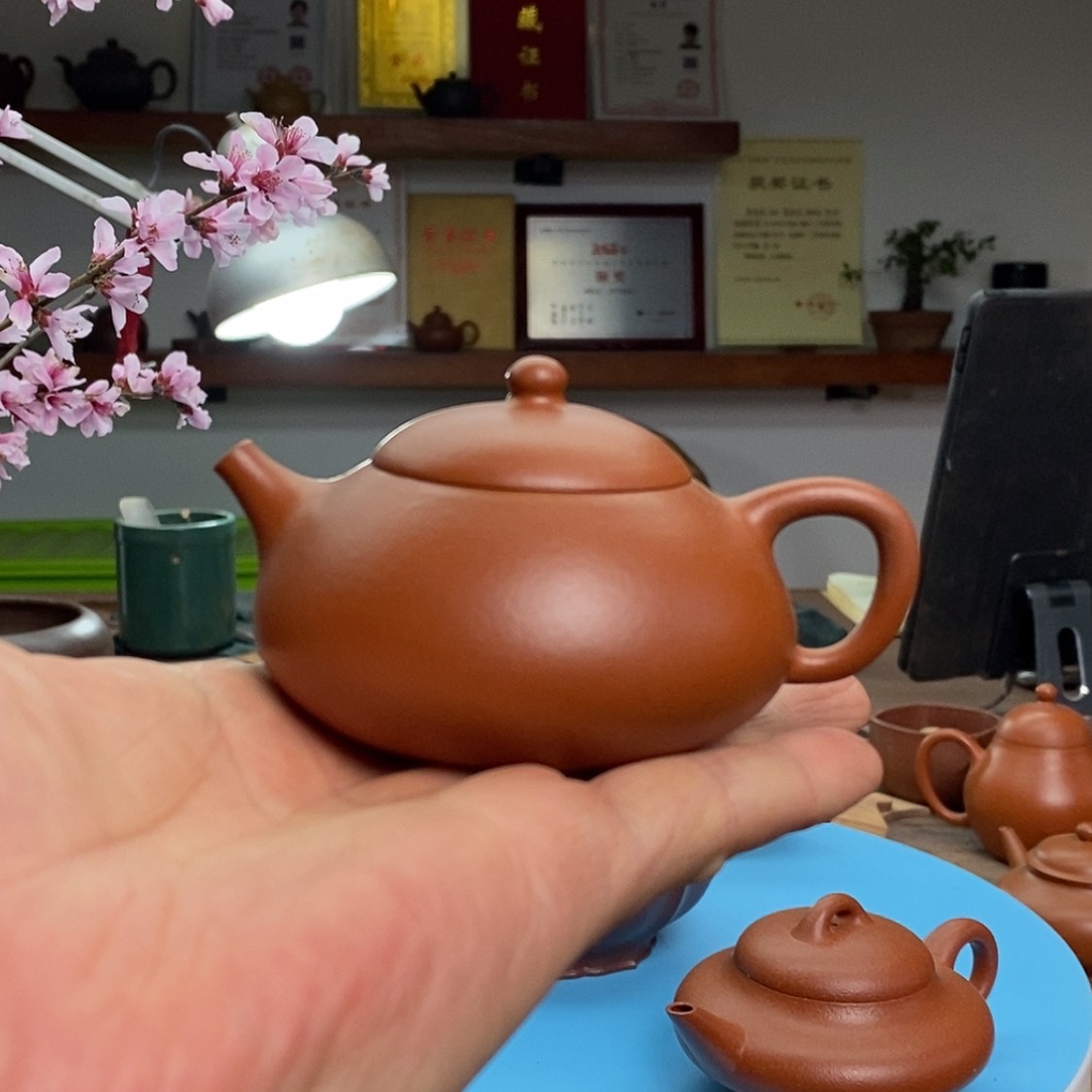 【闪购商品】朱泥茶壶乳飘:120CC裴顺良:国高工