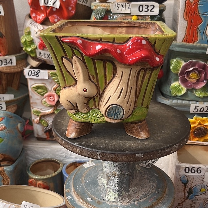 粗陶材质多肉花盆