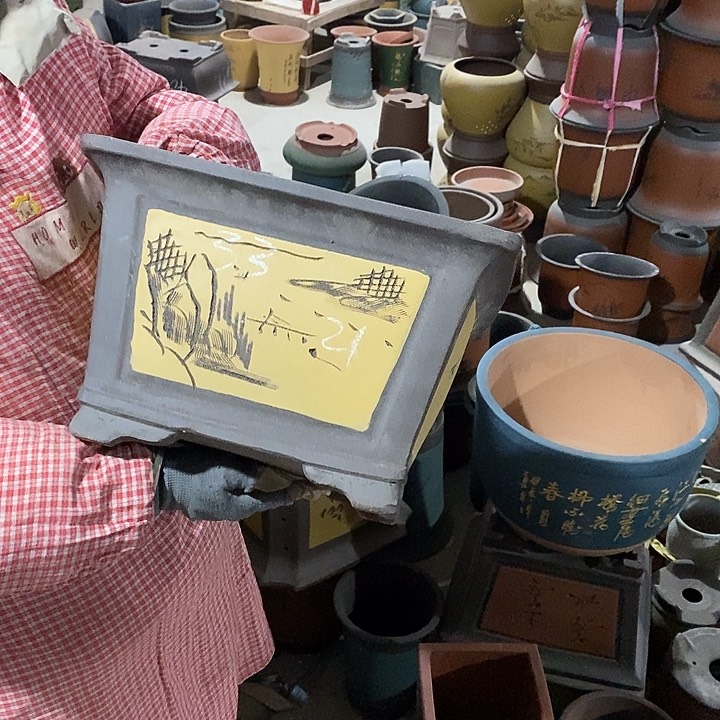 紫砂花盆紫砂花盆