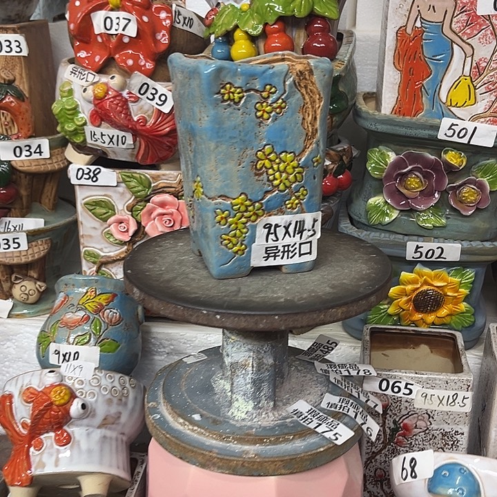 粗陶材质多肉花盆