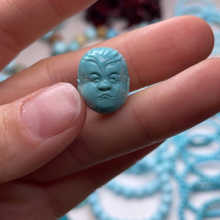 绿松石珠宝奇石未镶嵌