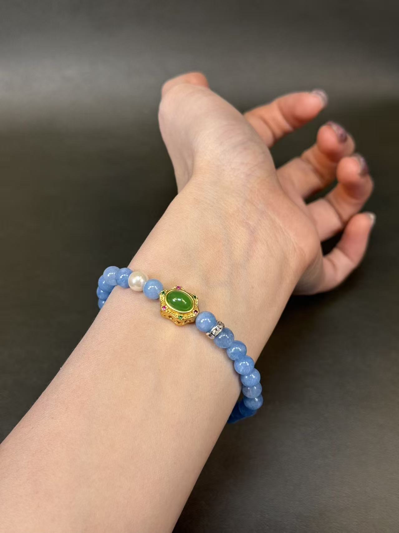 朱朱专属-海蓝宝单圈0.6mm（无礼盒）MK1074