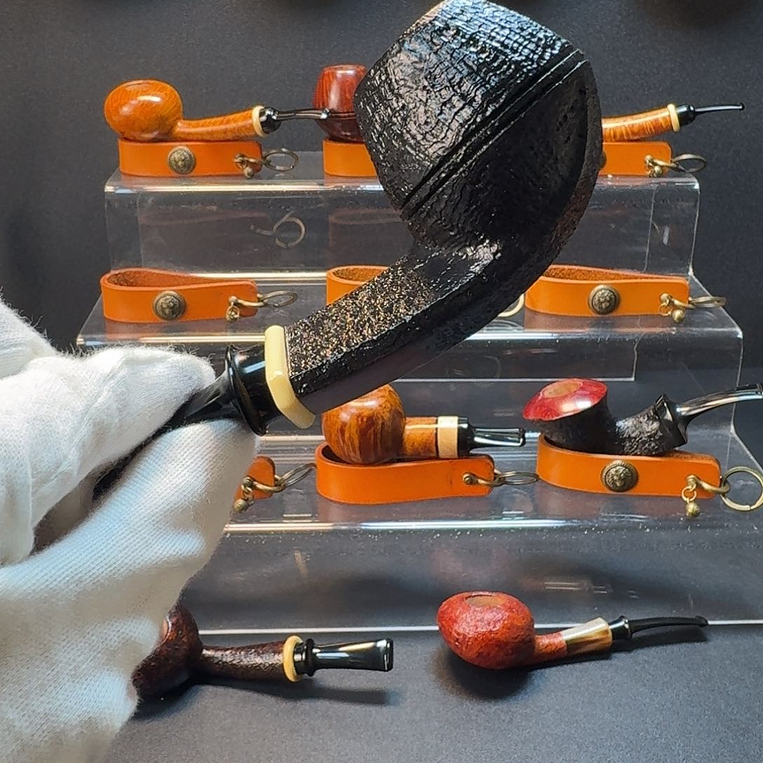 精***友石楠木奶妈的手工石楠木烟斗