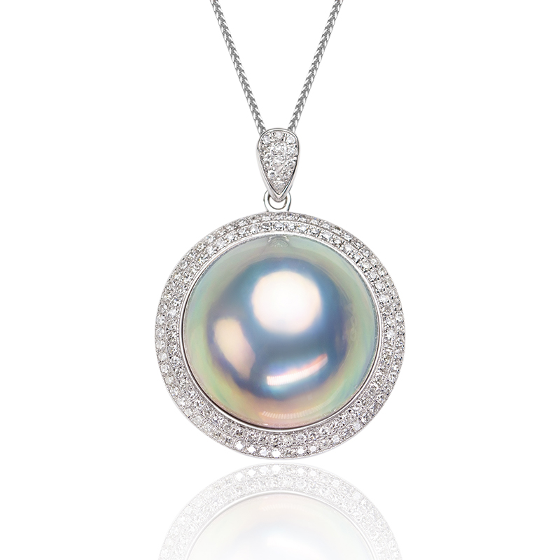 极光“祖师马” 21-22mm 煌珠 炫彩马贝吊坠18K金（带大证）1073H00DY