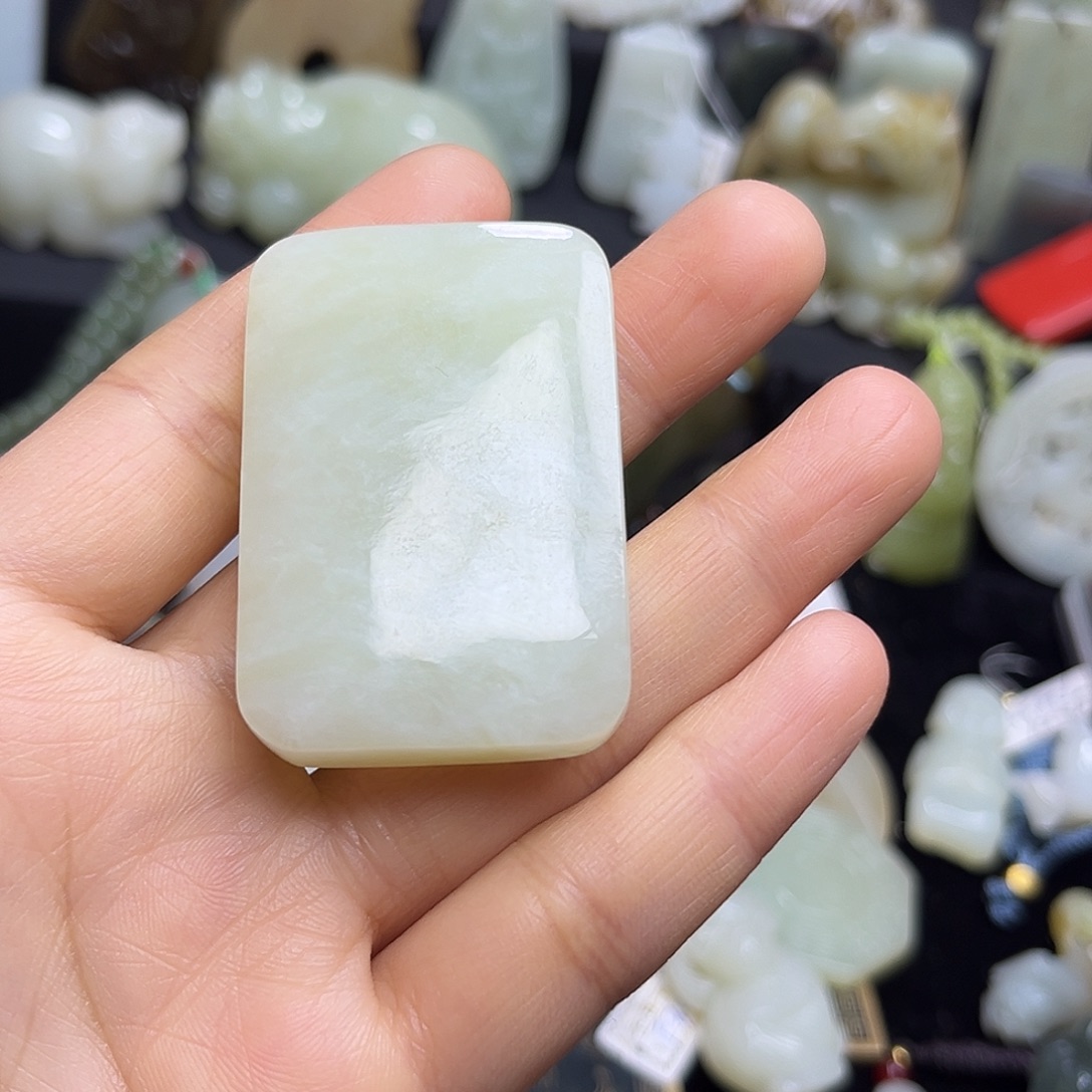 和田玉未镶嵌吊坠(不含链)