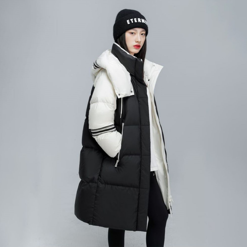 馨 2025【Y】11月18日 男童女童气质长款韩版连帽羽绒服9666-