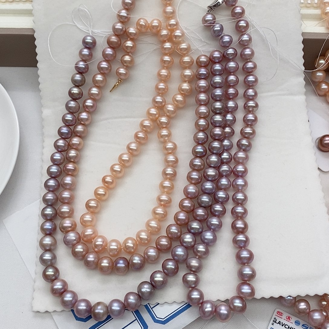 淡水珍珠未镶嵌颈饰多样性发一