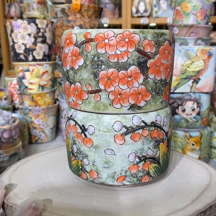 红陶景德镇艺术手绘作品