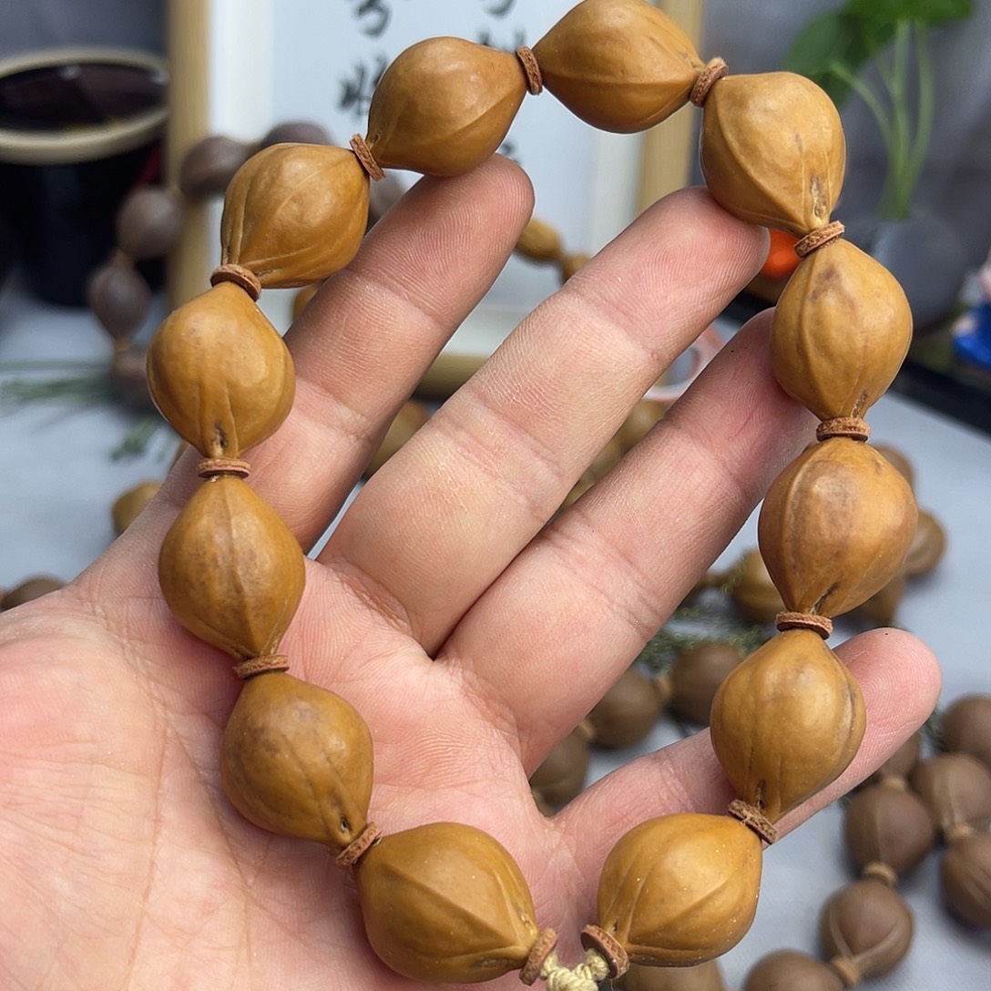 橄榄核手串半紫皮满天星2206