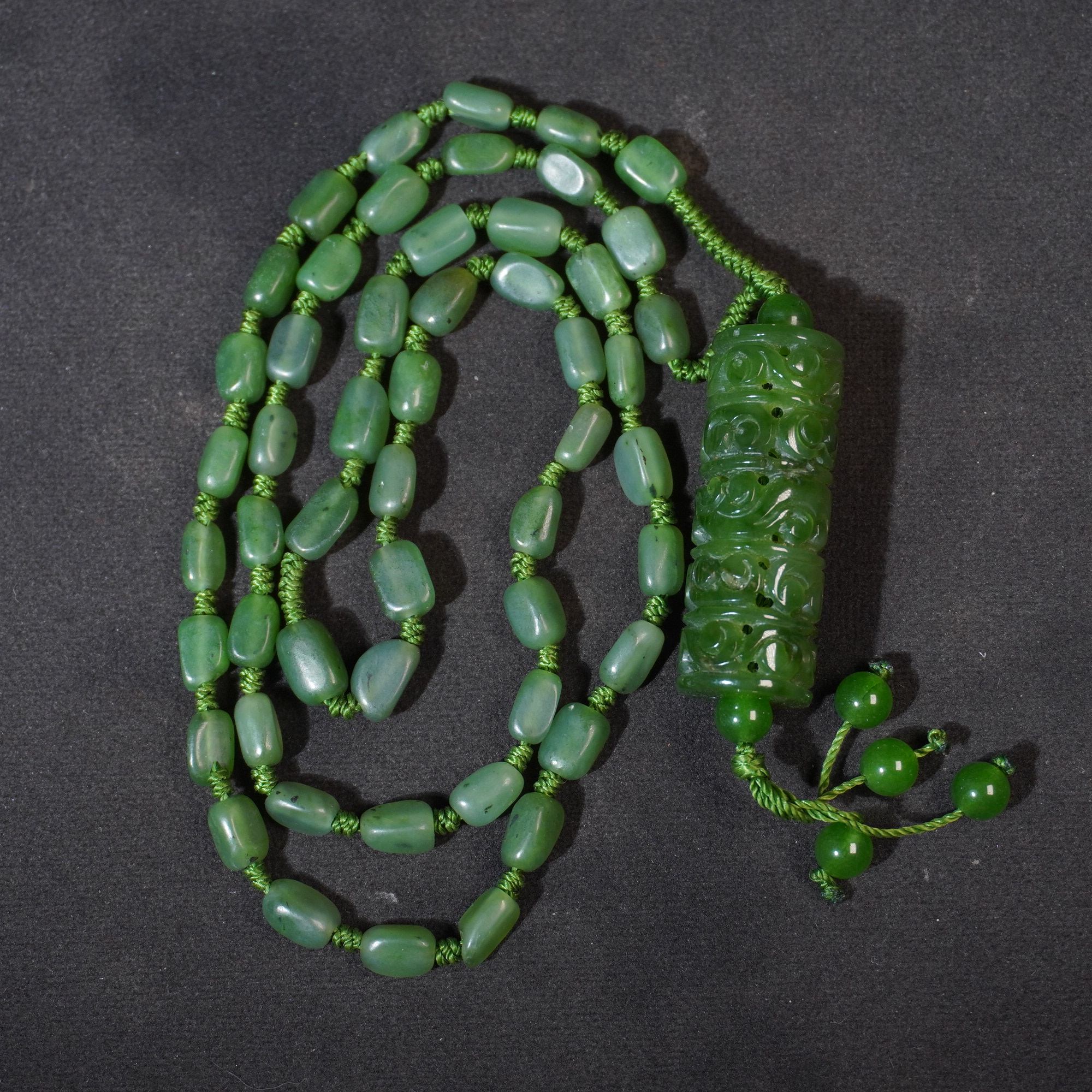 6SH16  清 和田玉 项链