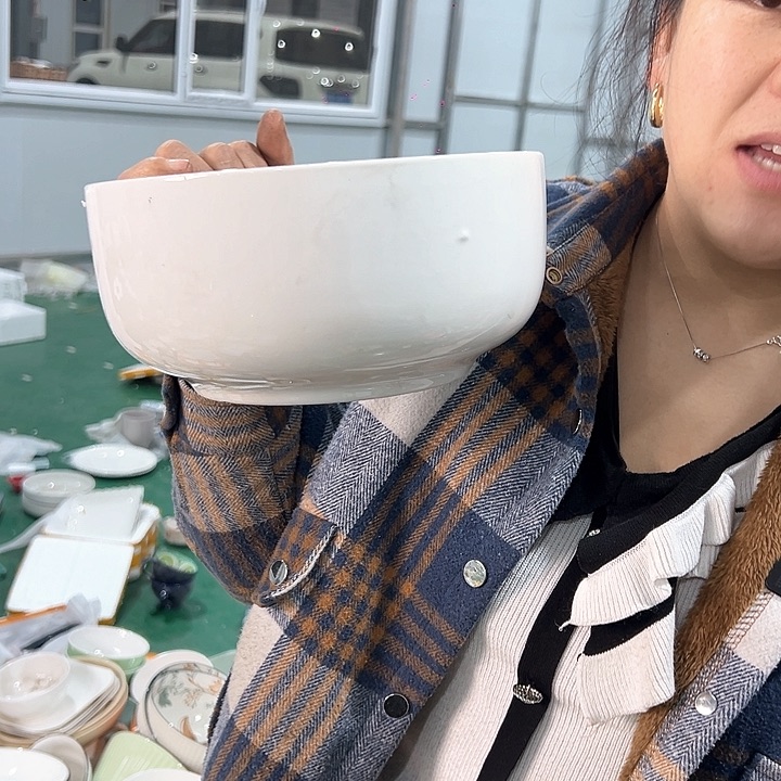 新骨瓷8英寸1只汤碗