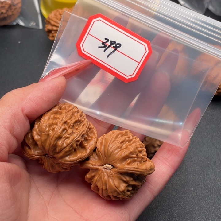 .***冯文玩核桃把件白狮子
