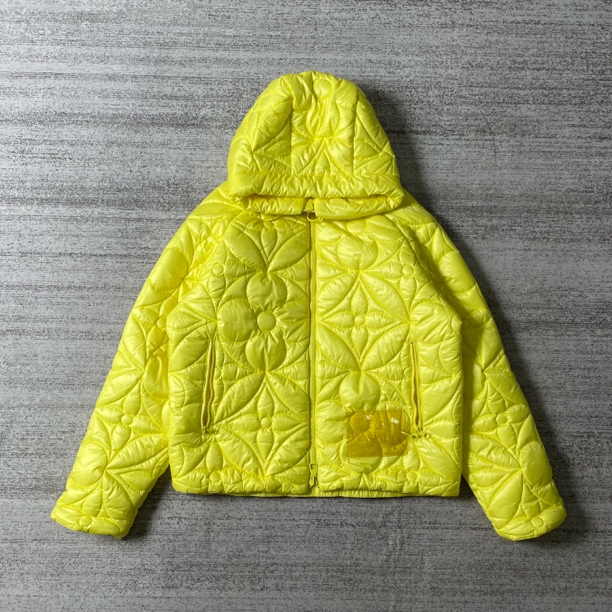 未使用 LouisVuitton/路易威登 大老花压纹棉服外套/尺码50#2950