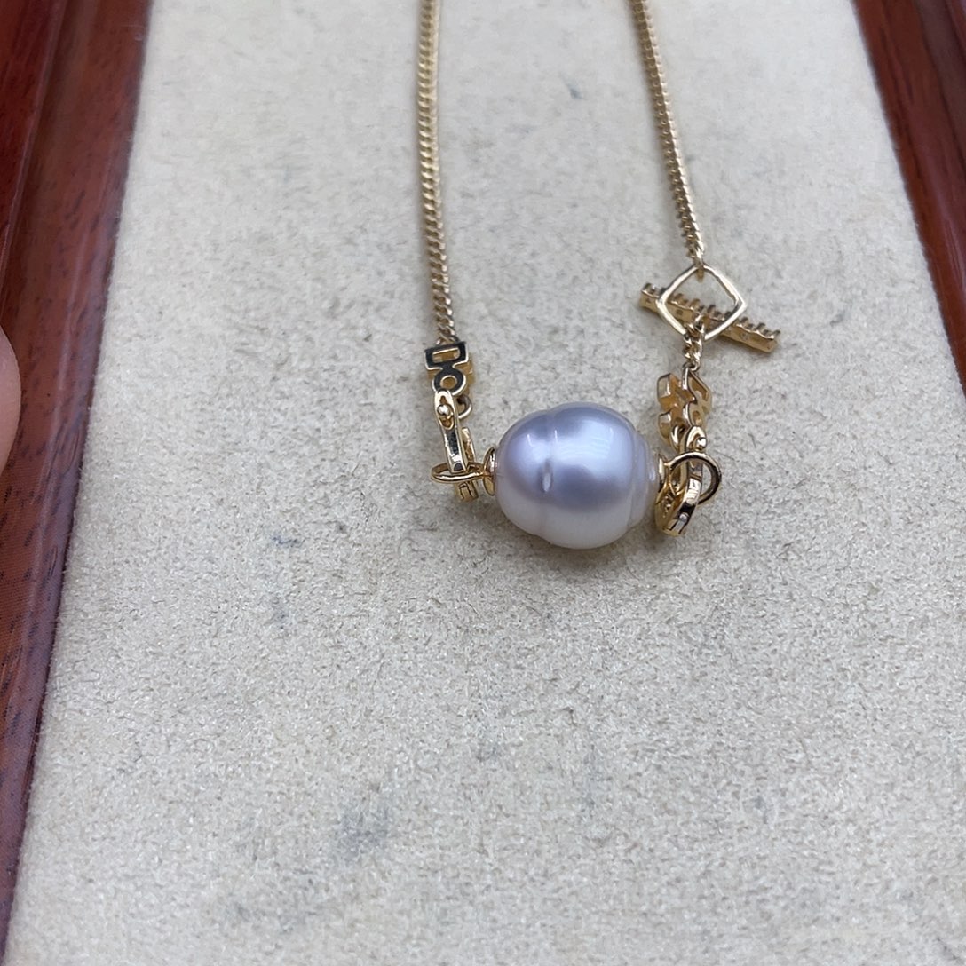 银S925镶嵌颈饰海水珍珠