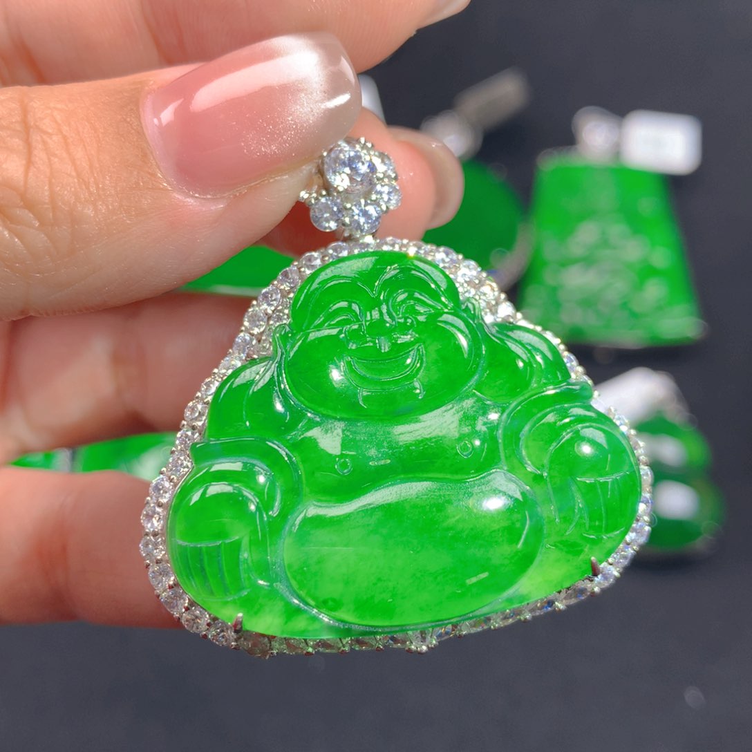 翡翠颈饰银S925镶嵌枫*11111111