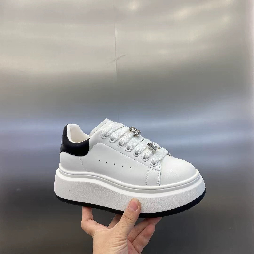 真皮厚底百搭小白鞋春季