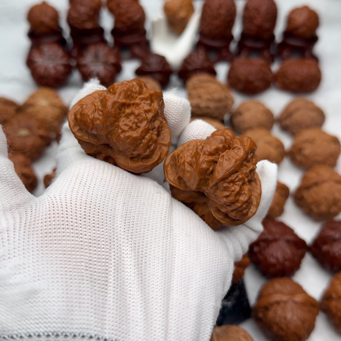 吊坠文玩核桃42全品开背蛙