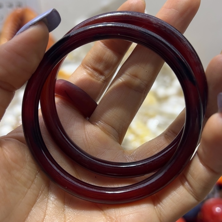 大果紫檀（缅甸花梨）圆条血手镯