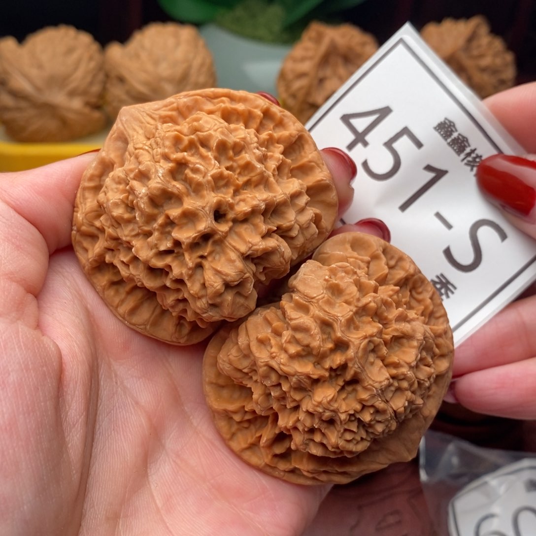 文玩核桃把件官帽50