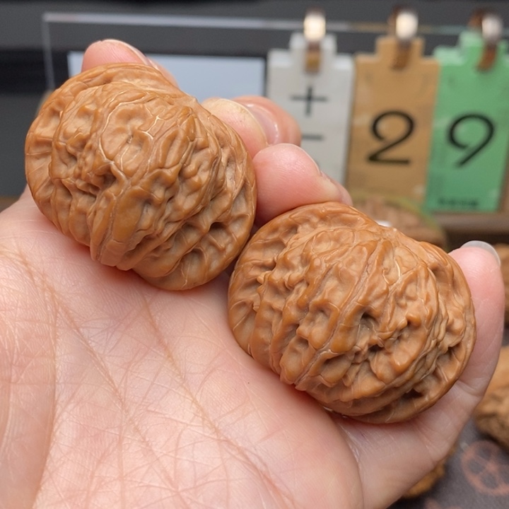 磊***柜文玩核桃把件磨盘42