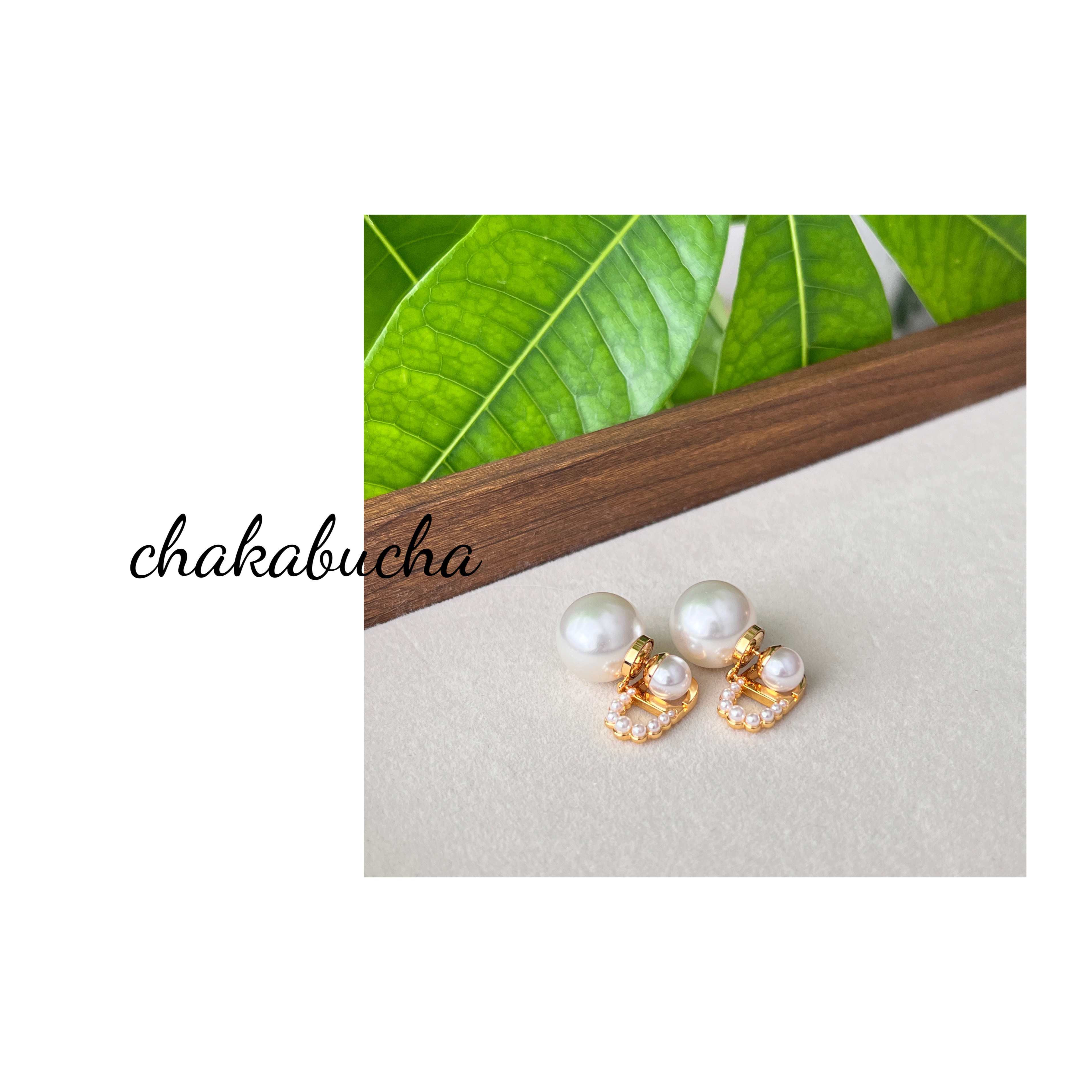 铜合金锆石耳饰 白色小香风时尚优雅珍珠耳饰CD半珠耳饰耳钉轻奢