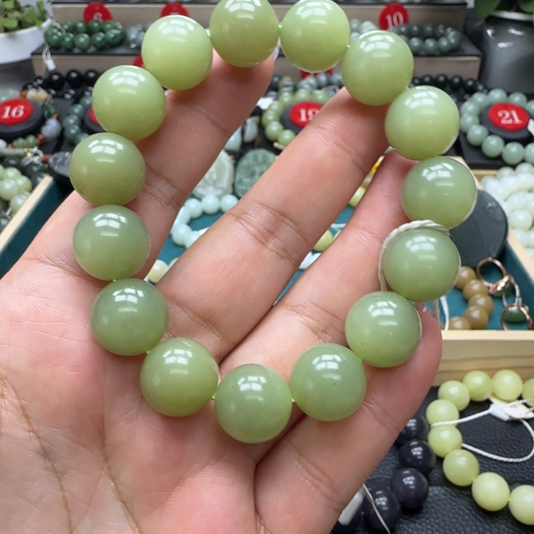 和田玉未镶嵌手链14