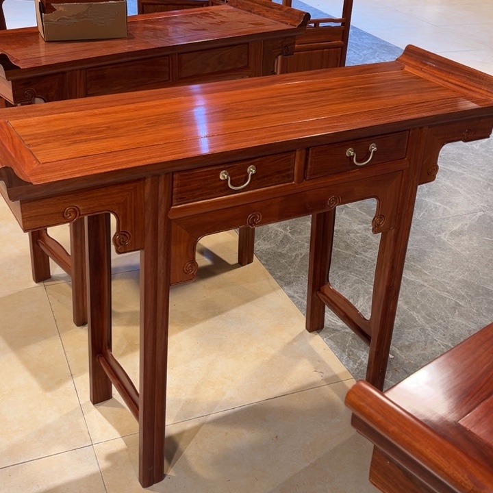 紫檀木类家具虎**山刺猬紫檀翘头案